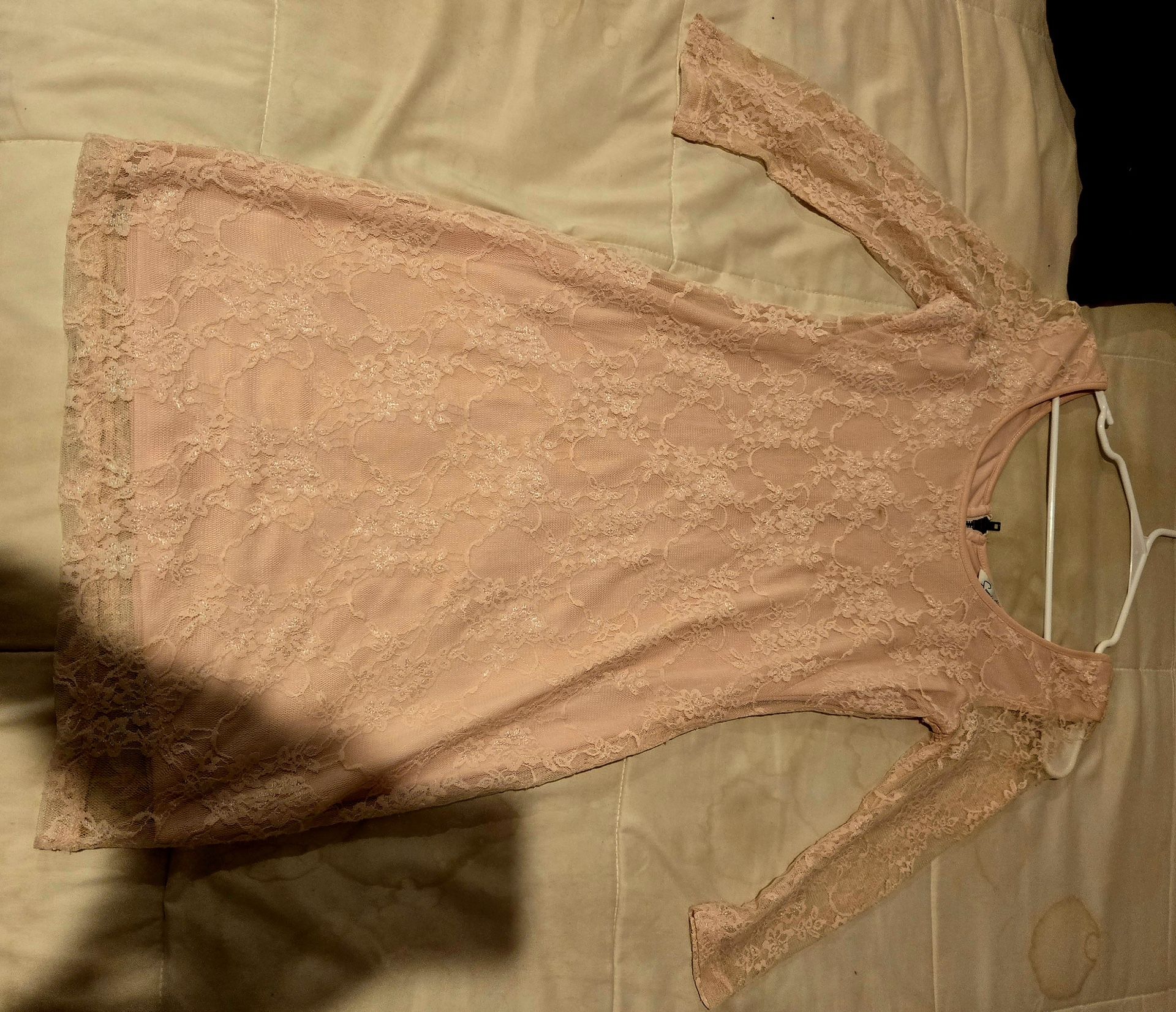 PRICE REDUCED!! Super Cute Pink Lacey Dress