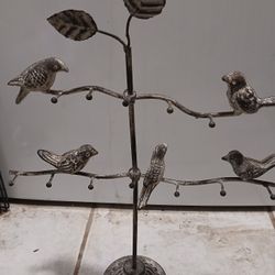 Metal jewelry tree