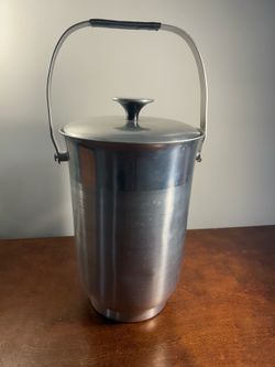 Tall Metallic Ice Bucket (With Handle)