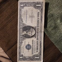 Silver Certificate  Dollar Bill