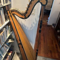 Standing Wood Harp Beautiful Sounds Great 
