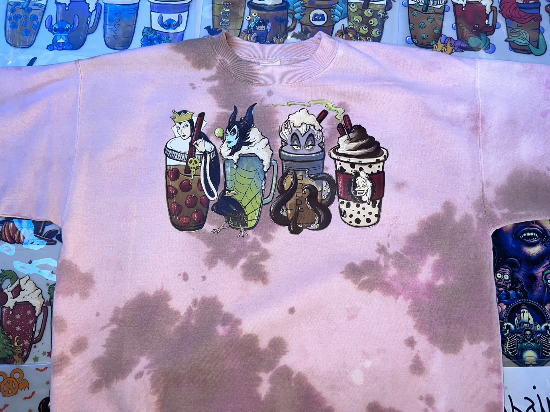 Disney Villains Tie Dye Medium Sweatshirt (Brand New)