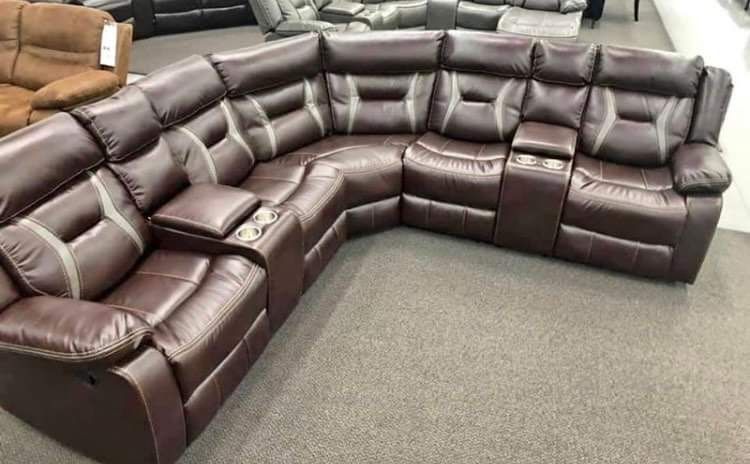 New Power Recliner Sectional Couch Only $50 Down Payment