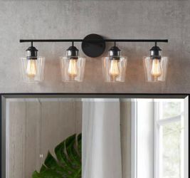 Matte Black Vanity Light (Bulbs NOT Included) - 21031