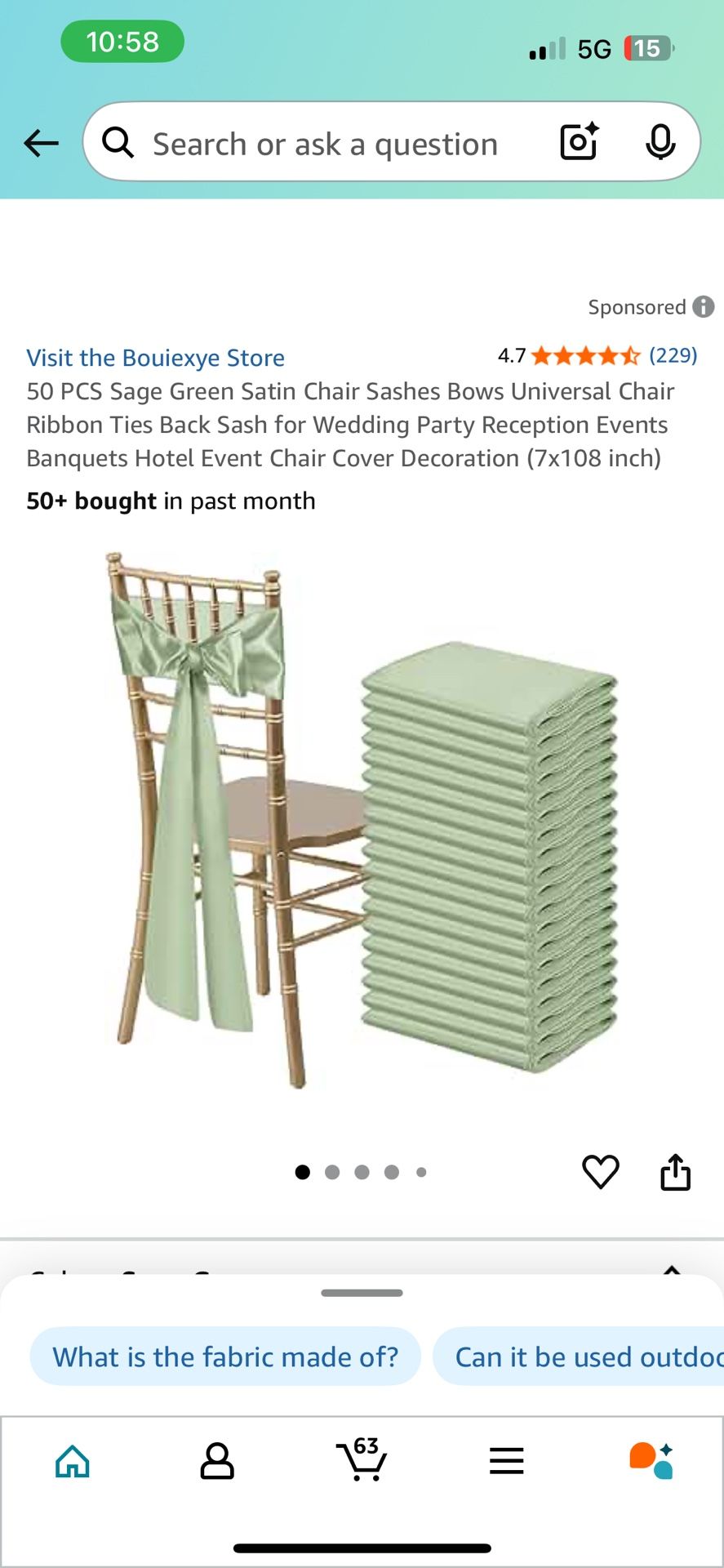 Chair Sashes 193ct