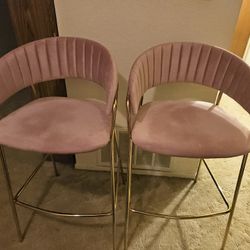 2 Pink Barstools