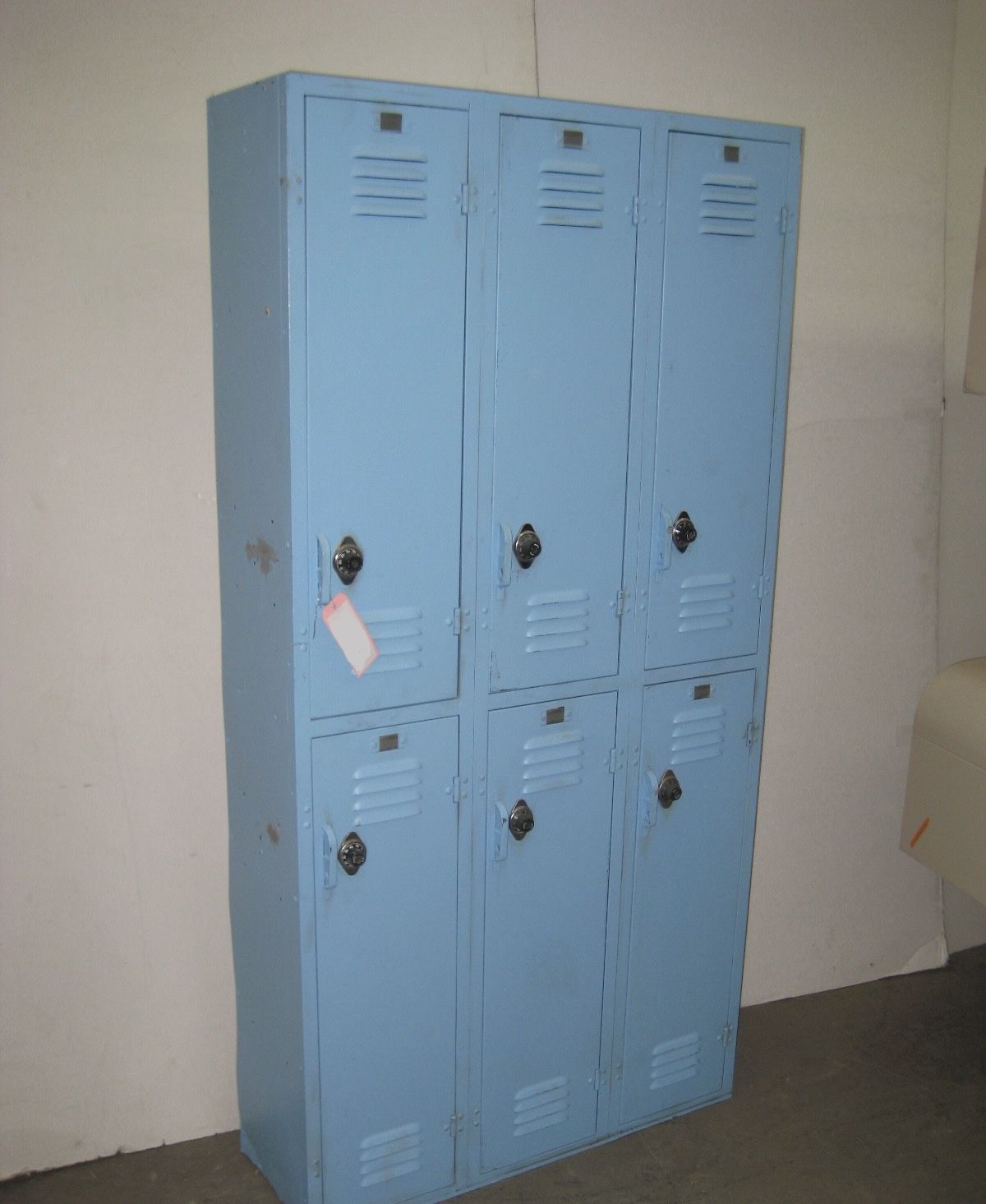 Vintage LOCKER School Locker - 6 Door Vintage School Lockers (Approx. 36" x 12" x 72")