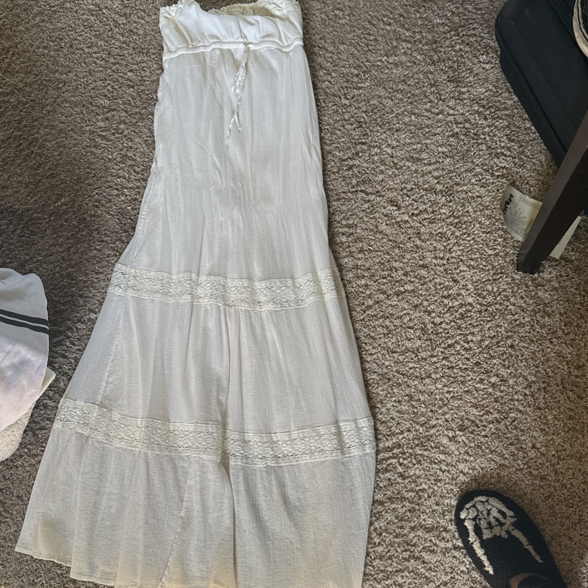 Beach White Maturity Dress