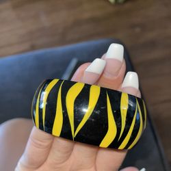 Yellow And Black Bracelet 