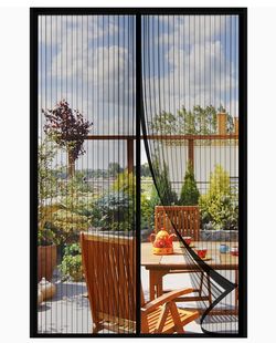 Screen with Magnetic Closure-Keeps Bugs Out Let Breeze in, Heavy Duty - Pet and Kid Friendly, Works with Front, Sliding Doors (38 x 82 Inch)