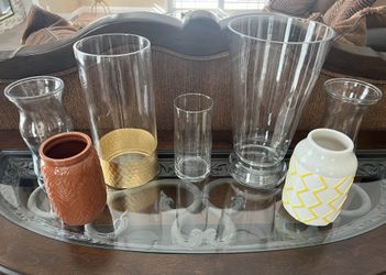 Glass / Ceramic Vases - Various Sizes