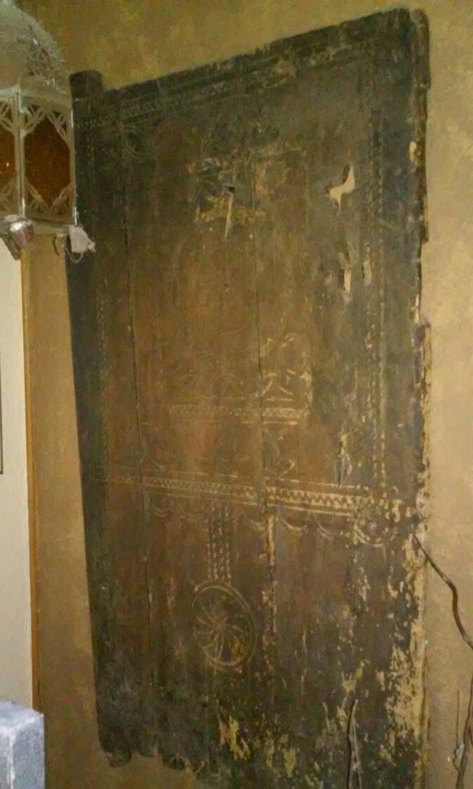 Antique wood craving window panel Antiques