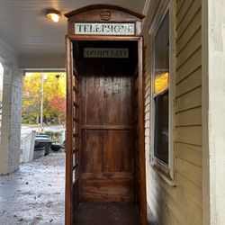 Antique phone booth