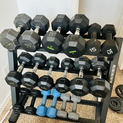 Dumbbells And Stand 