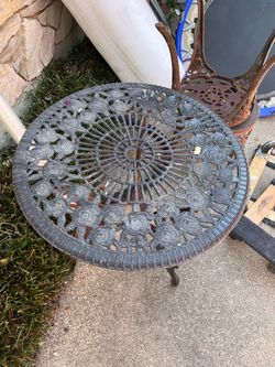 Wrot iron table