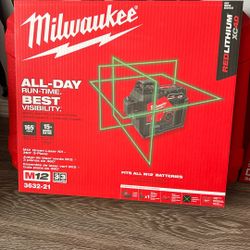 M12 Green Laser Kit 360°3- Plane 