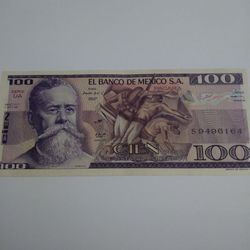 1974-1981 100 cien pesos