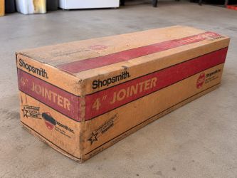 New Shopsmith Mark V 4" Jointer 505681-B Original Box Woodworking Tool
