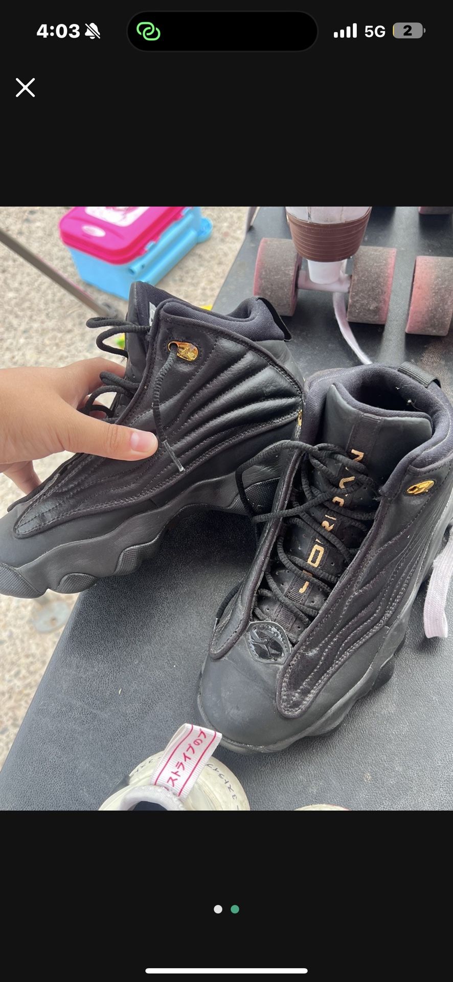 Nike Air Jordan Pro Strong Black And Gold