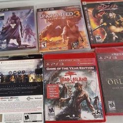 6 GOOD PS3 GAMES  LOT 