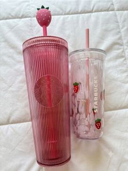 Starbucks strawberry cups