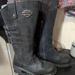 Size 7 Women’s Harley Davidson Riding Boots Brand New 