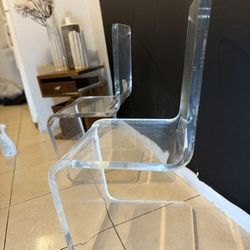 2 Authentic Vintage Lucite Chairs 