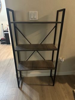 Industrial 4-Tier Ladder Bookshelf