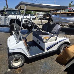 Club Car Golf Cart Meets Batteries