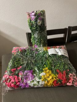 Flor artificial 24 ramitos por bolsa Las 2 bolsas juntas