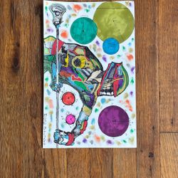 Lacrosse Player Art Piece by Me (I’m 15)