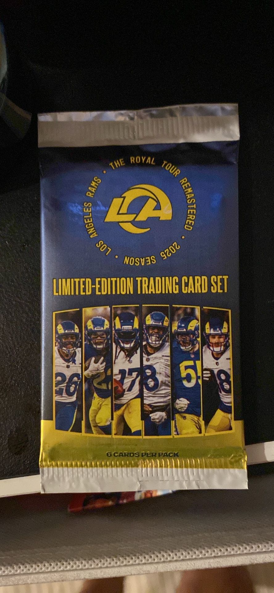 LA Rams trading cards 