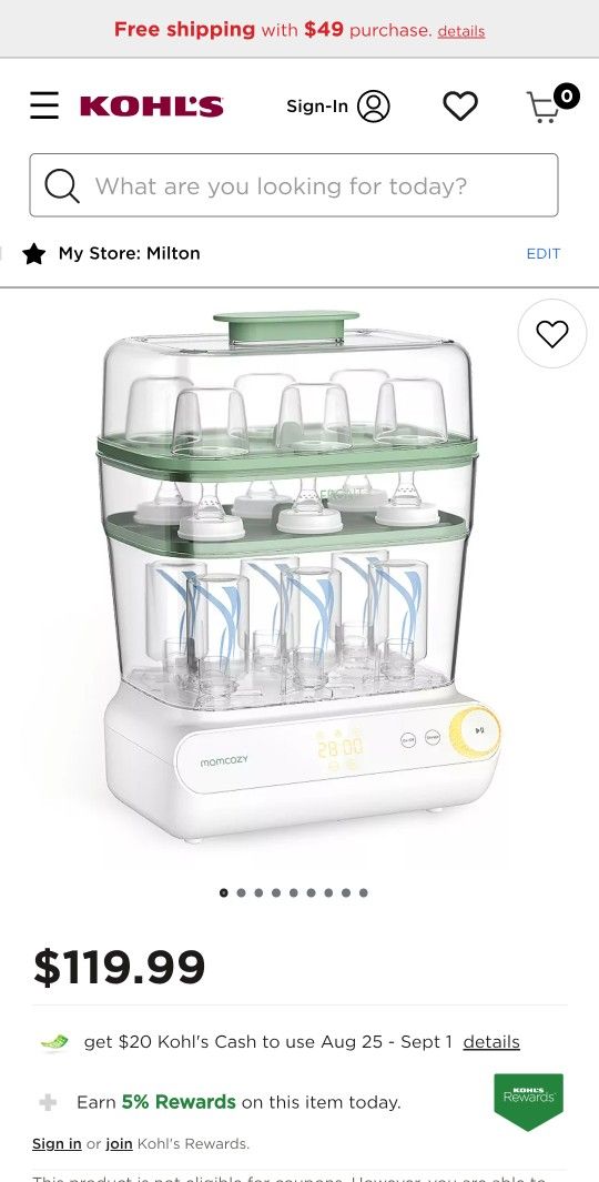 Momcozy 3-Layer Bottle & Accessories Sterilizer