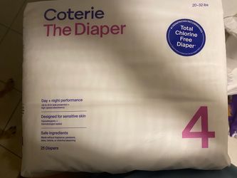 Coterie size 4 diapers