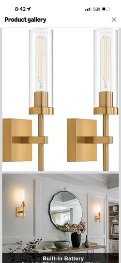 Gold Wall light fixture 2pk