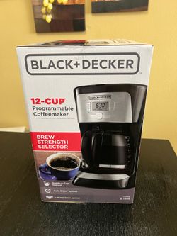 Black+Decker 12 Cup Programmable Coffee Maker. NEW SEALED BOX.