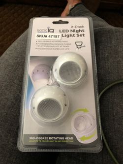 Sonic iq led night light set x 2