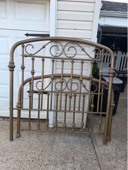 Brass headboard and foot board