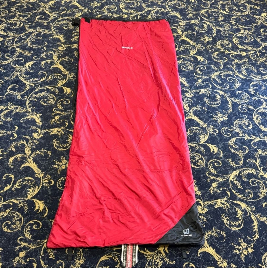Outbound red & black sleeping bag / warm/ compact/Durable.
