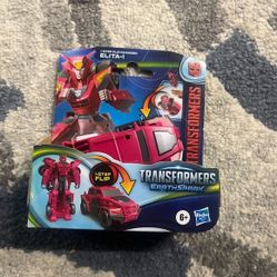 Hasbro Transformers EarthSpark Elita-1 Pink Toy