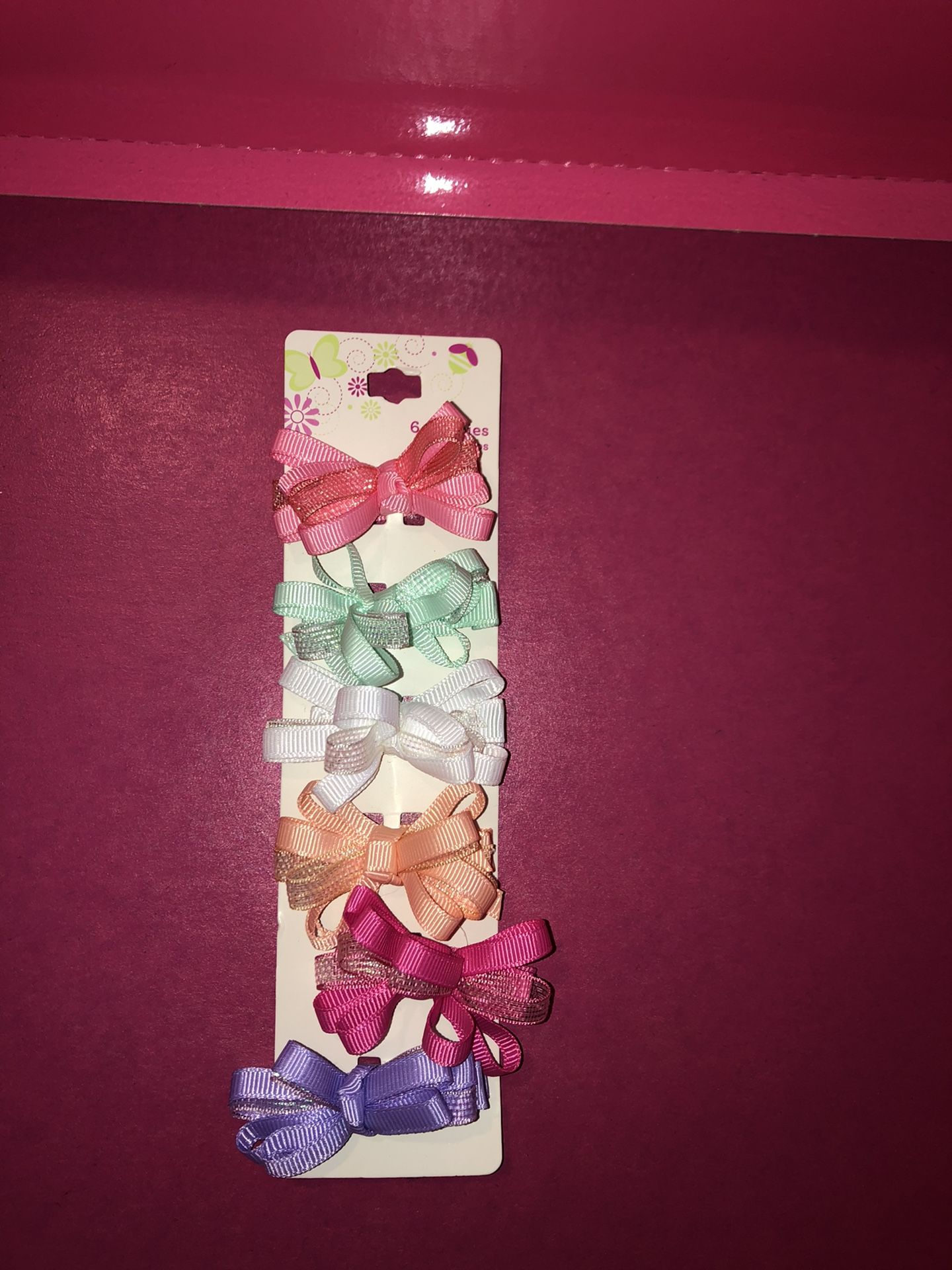 Bows lil girl hair clip