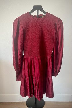 Burgundy dress