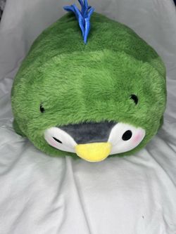 Round 1 Penguin in Green/Blue Stegosaurus Kigurumi