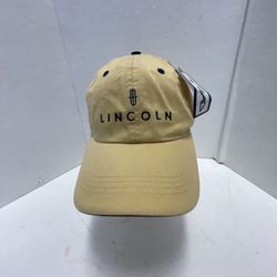 Lincoln PGA Yellow Strapback Hat Baseball Cap Professional Golf Association New