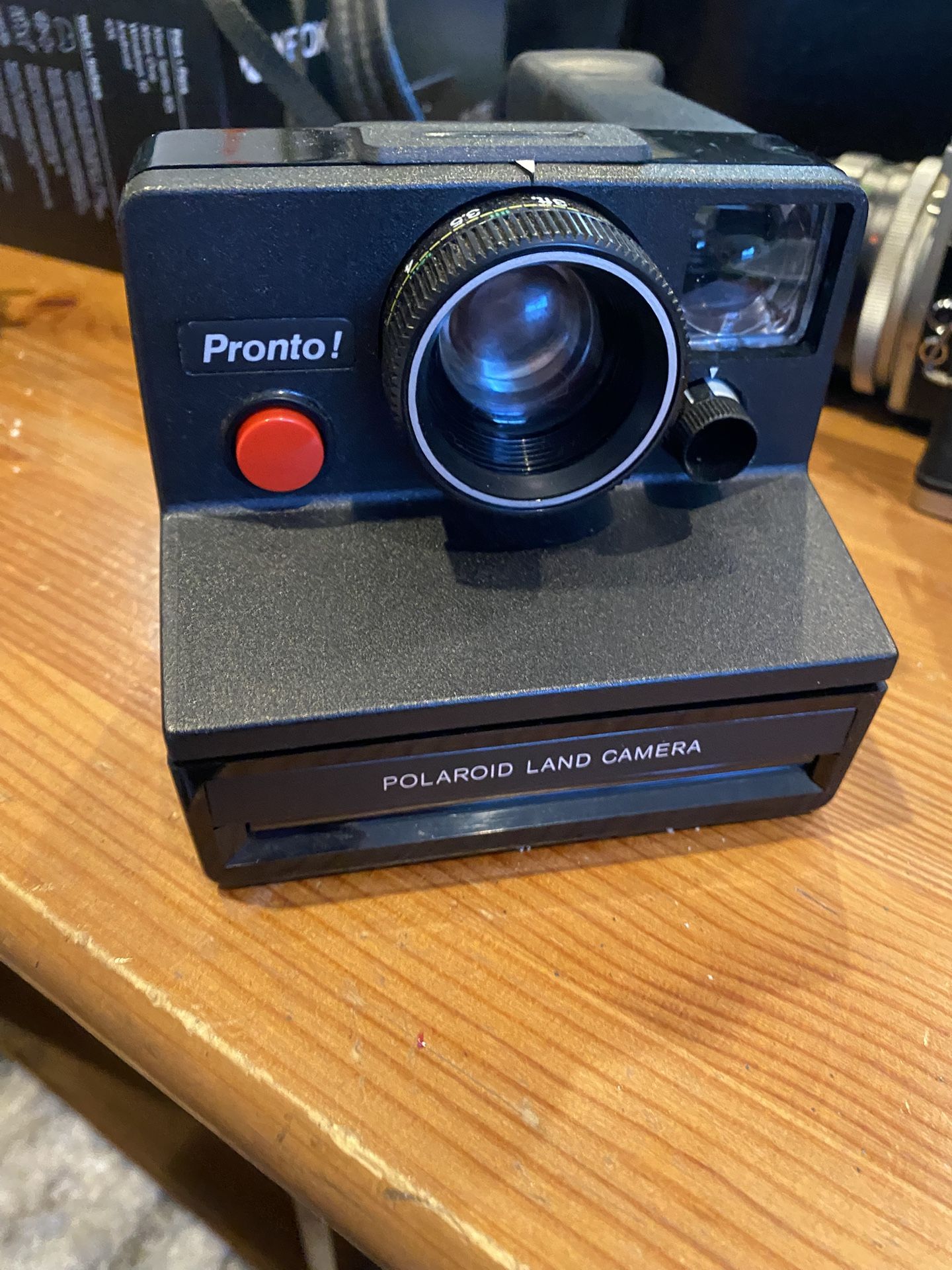 Polaroid Camera And Separate Flash