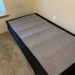 Twin size frame and box spring