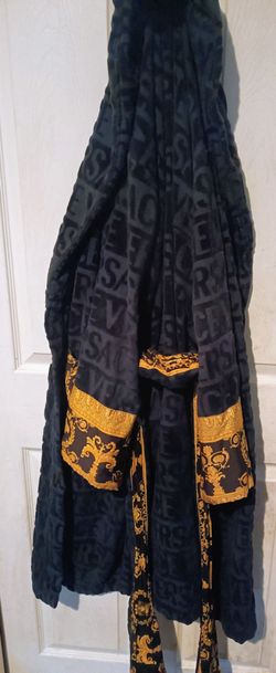Navy blue Versace robe