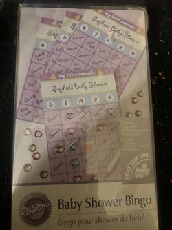 Baby shower bingo
