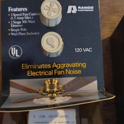 Dual Quiet Control Fan Noise And Light Dimmer