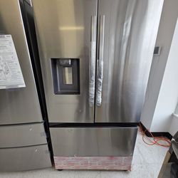 Samsung Stainless Steel French Door Refrigerator New Scratch And Dent With 6month's Warranty